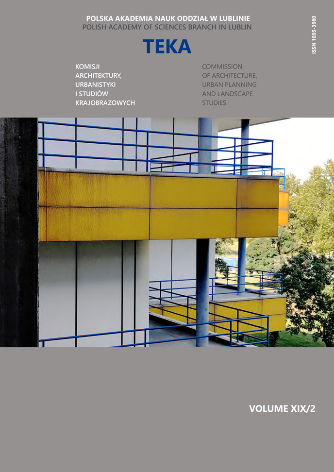 The cover of the Teka Commission of Architecture, Urban planning and Landscape studies journal